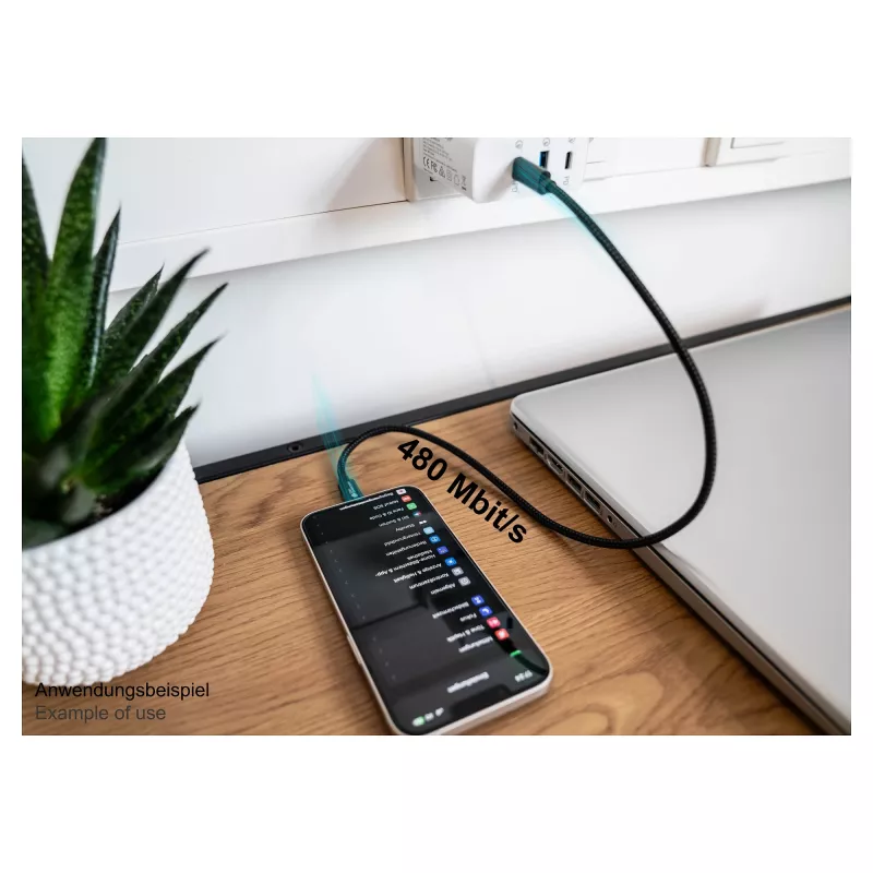 Good Connections USB 2.0 Lade- und Datenkabel für iPhone/iPad/iPod USB-C Stecker an Lightning - Das hochwertig verarbeitete und offiziell von Apple ze
