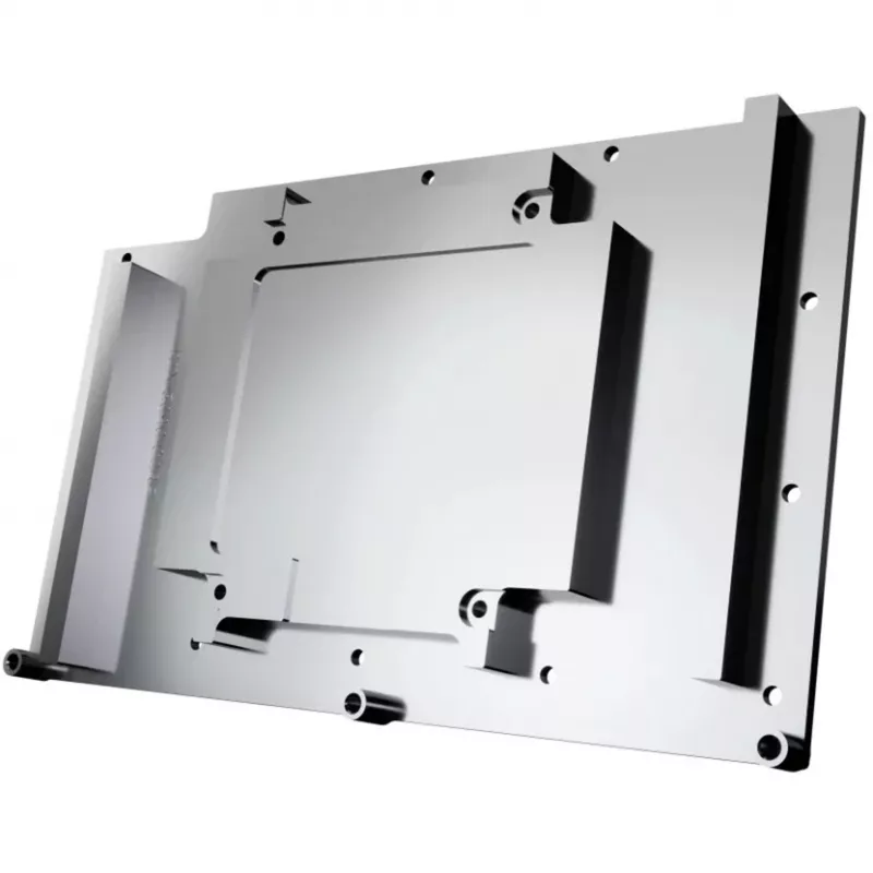 Backplate Alphacool Core Aluminium Chrome Copper Black 148.5x201.4x34.4mm