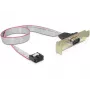 Serial Cable DeLOCK 89300 0.4m DB9 Grey