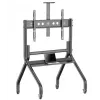 Floor TV stand ONKRON TS2080-B for 60–120 inch TVs, mobile, black