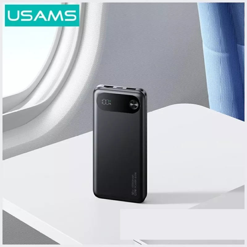 Portable power bank usams PB80 10000mAh 20W PD white