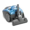 Bagless Vacuum Cleaner ZELMER ZVC032P Blue 1200W, compact canister design