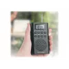 Portable radio Muse M-03 R with FM PLL tuning, LCD display, external antenna, black