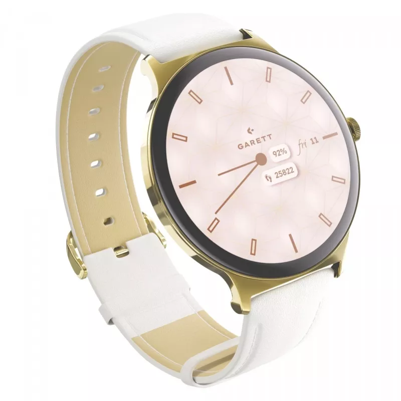 Smartwatch Garett Verona 2 Gold Steel with Bluetooth and Heart Rate Monitor