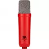 Studio condenser microphone RØDE NT1 Signature Red — cardioid, 20–20000 Hz, -32 dB sensitivity, XLR (3-pin), 313 g