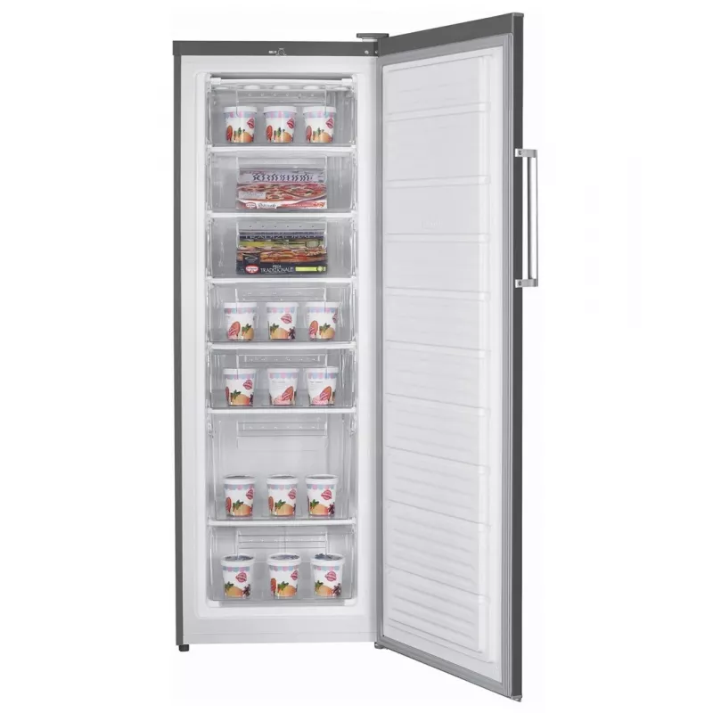 Drawer freezer MPM MPM-245-ZS-17, 242 L, inox, freestanding, 7 drawers, reversible door