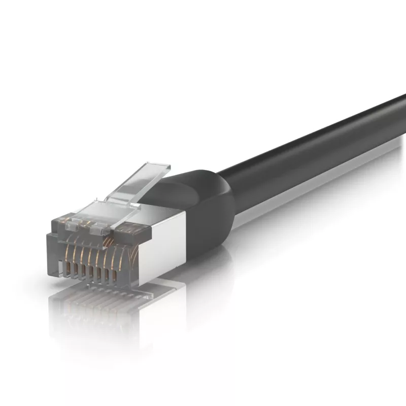 Networking cable Ubiquiti UACC-CABLE-PATCH-OUTDOOR-2M-BK RJ-45 Cat5e 2m Black