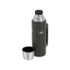 Thermal bottle THERMOS TH-170028 470 ml, vacuum-insulated stainless steel, army green, 24 h hot/cold