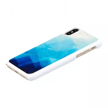 Smartphone case iKins for iPhone XS/S blue lake white