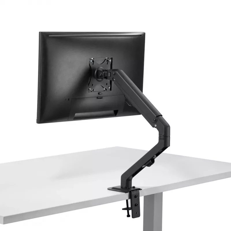 Monitor mount MACLEAN MC-906 for 17 inch–27 inch displays, VESA 75x75–100x100, adjustable height, tilt and rotation, supports up to 7 kg