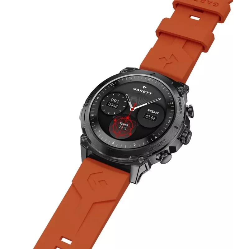 Smartwatch Garett Atom Black Steel