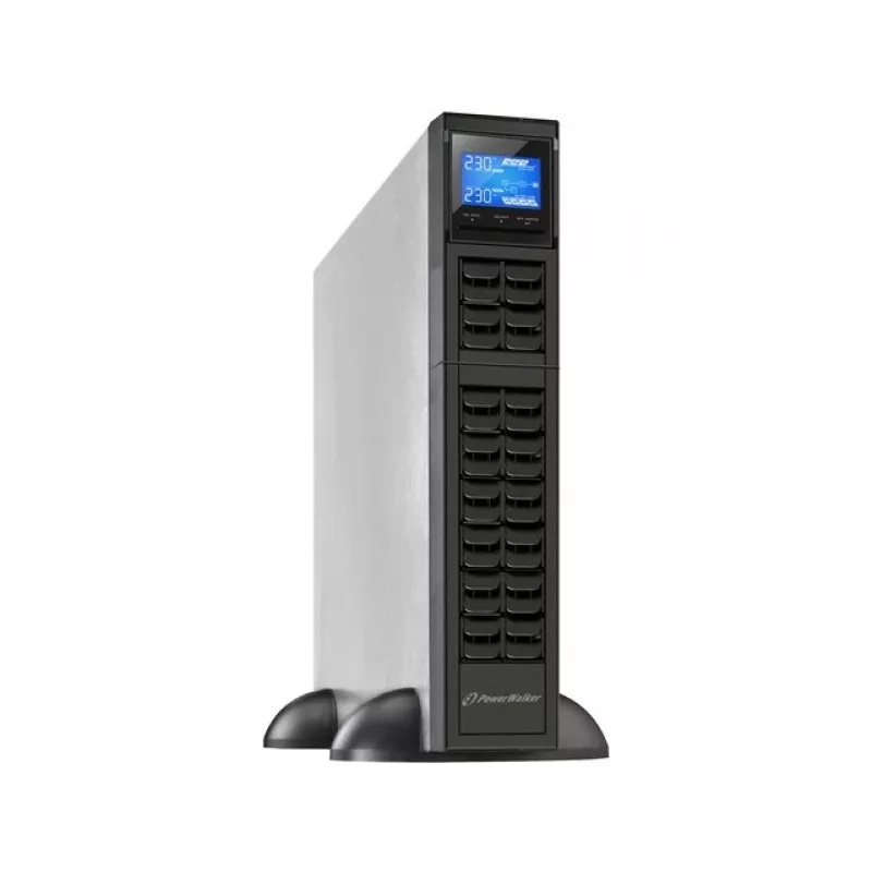 PowerWalker VFI 1000CRM LCD uninterruptible power supply (UPS) Double-conversion (Online) 1 kVA 800 W 3 AC outlet(s)