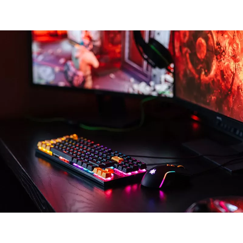 Tracer HORNET 87 keyboard Mouse included Gaming USB QWERTY English Black, Yellow
