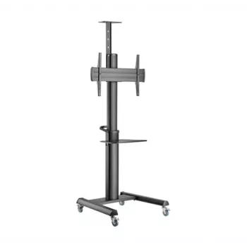 Floor TV stand Gembird TVS-70T-02 for 37 inch–70 inch screens, max 70 kg, VESA 200x200–600x400, tilt ±5°/−12°, height adjustable, caster wheels, cable management