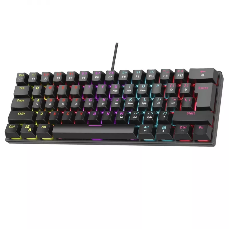 Mechanical keyboard RAMPAGE PLOWER K60 with Blue switches and RGB backlight
