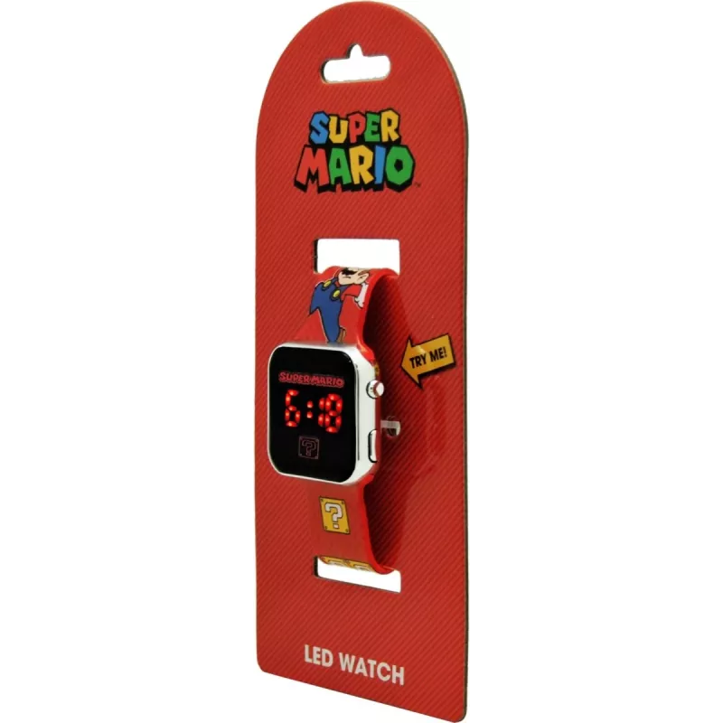 Kids Euroswan wristwatch LED Super Mario red digital kids watch with LED display