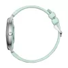 Smartwatch Colmi L28 — Silver-green case with green leather strap