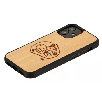 Protective phone case Man and Wood for iPhone 12 mini — child fish design