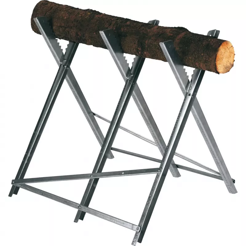 Einhell 4500067 Chainsaw Sawhorse, Silver, Galvanised Metal