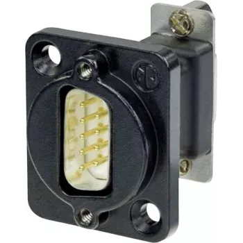 Neutrik NADB9MF-B Cable Adapter VGA Black - Stainless Steel (NADB9MF-B)