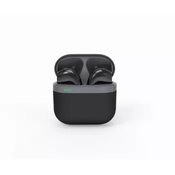 Bluetooth headset GEMBIRD TWS-02-BK, in-ear TWS, black/grey, up to 5 h playtime, built-in microphone, charging case