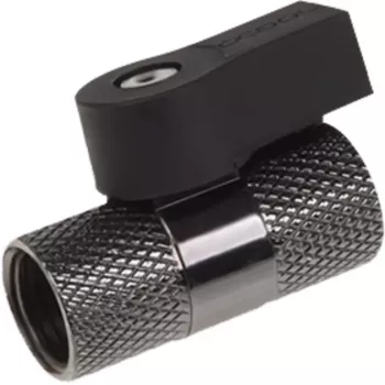 Alphacool 2-way ball valve G1/4 - Black Nickel (17354)