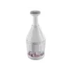 Manual food chopper Leifheit 23030, white plastic housing, stainless steel blade, 500 g