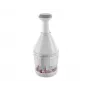 Manual food chopper Leifheit 23030, white plastic housing, stainless steel blade, 500 g