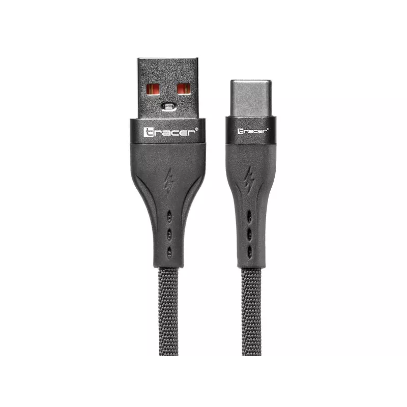 Tracer 47487 USB A - Type C M/M 1m Cable Grey