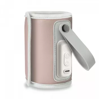 Bottle warmer Lionelo Thermup Go Pink — portable bottle and food heating for baby feeding