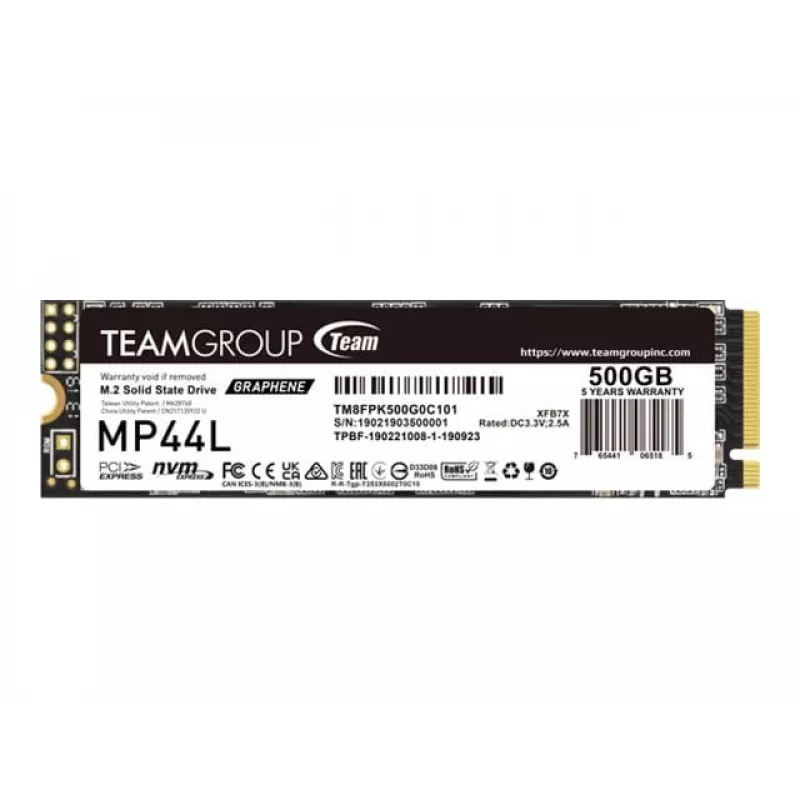 SSD disk Team Group 500GB M.2 PCI Express 4.0 NVMe TM8FPK500G0C101