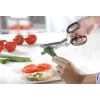 Kitchen scissors GEFU 12660 — stainless steel blades, plastic handle, length 191 mm, width 80 mm