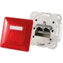 Socket-outlet 2x RJ-45 ShiverPeaks 74280-R Cat6a 500 MHz red metal Matt