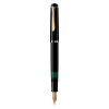 Pelikan M200, Black, Gold, Integrated Filling System, Resin, Gold, Italic Nib, Gold, Stainless Steel