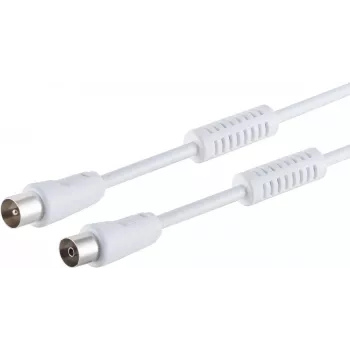 Coaxial Antenna Cable ShiverPeaks 80202-128 — 100 dB Attenuation, White