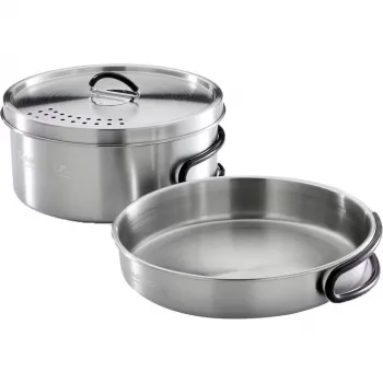 Camping Pot Set Campingaz Trekking Kit 3-piece stainless steel