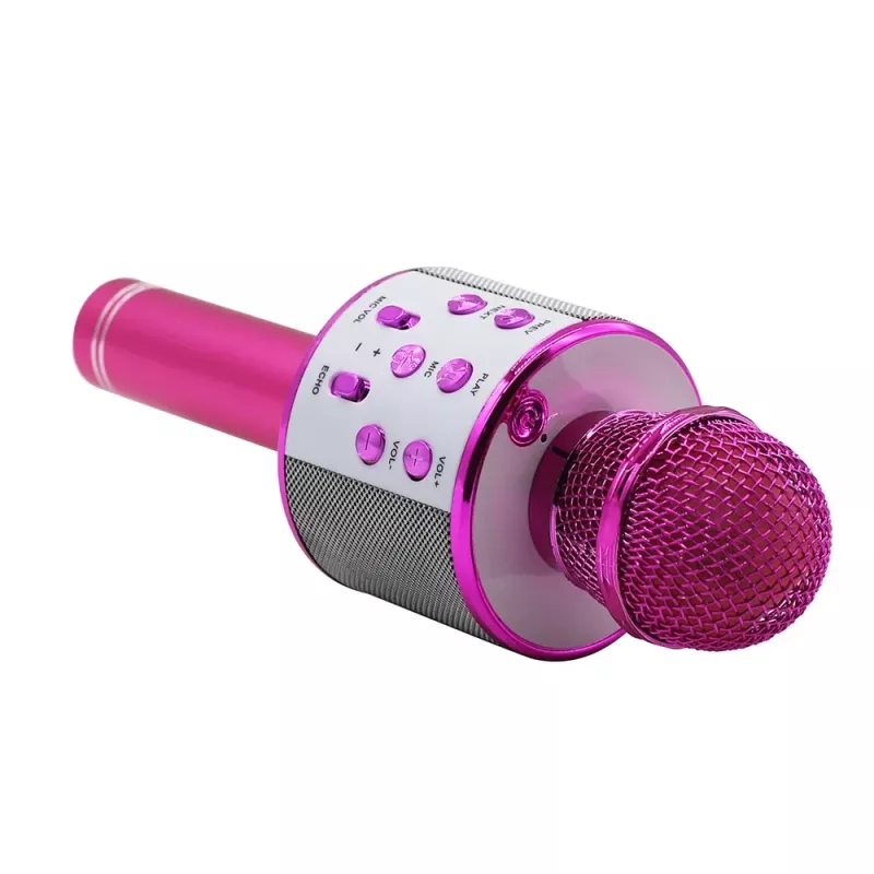 Microphone MANTA MIC11-PK Pink — wired 3.5 mm jack, lightweight handheld