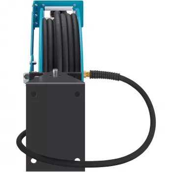 Open Hose Reel 9040OS-10, 20 Meter, Compressed Air Hose Blue, 2 Meter Connection Hose