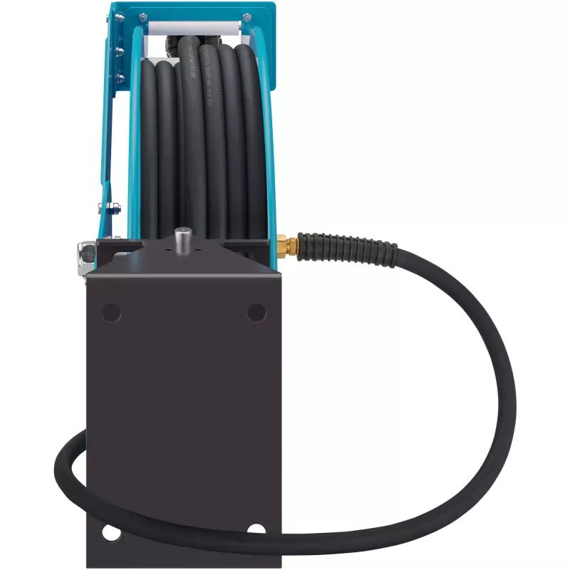 Open Hose Reel 9040OS-10, 20 Meter, Compressed Air Hose Blue, 2 Meter Connection Hose