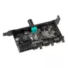 Fan and RGB LED Controller Lamptron CFM36 for PCI Slot, black