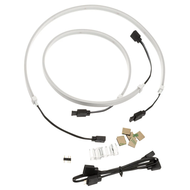 SilverStone LS04, ARGB LED-Streifen, 2-pack - White