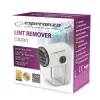 Fabric shaver ESPERANZA Cuddly ECS003E — portable lint remover, white/grey, stainless steel blade, battery-powered, compact (80×40×75 mm)