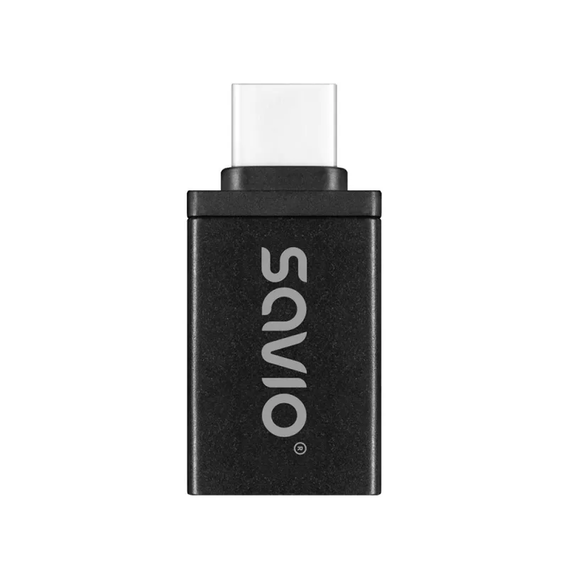 Savio AK-80 Video Cable Adapter 0m USB Type-A USB Type-C Black