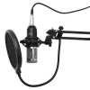 PC microphone MEDIA-TECH MT397S — wired, XLR in, 20–20000 Hz, 150 Ω, -32 dB, 2.4 m cable, desktop stand, black