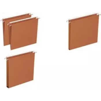 Hanging folders Elba DEFI FLEX for drawer bottom V — orange kraft cardboard 230 g/m²