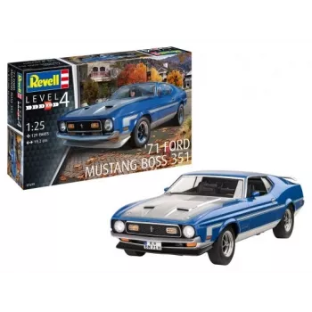 Plastic model car REVELL Ford Mustang Boss 351 1:25 scale plastic kit