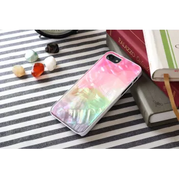 iKins protective phone case for Apple iPhone 8/7 – water flower pattern, white