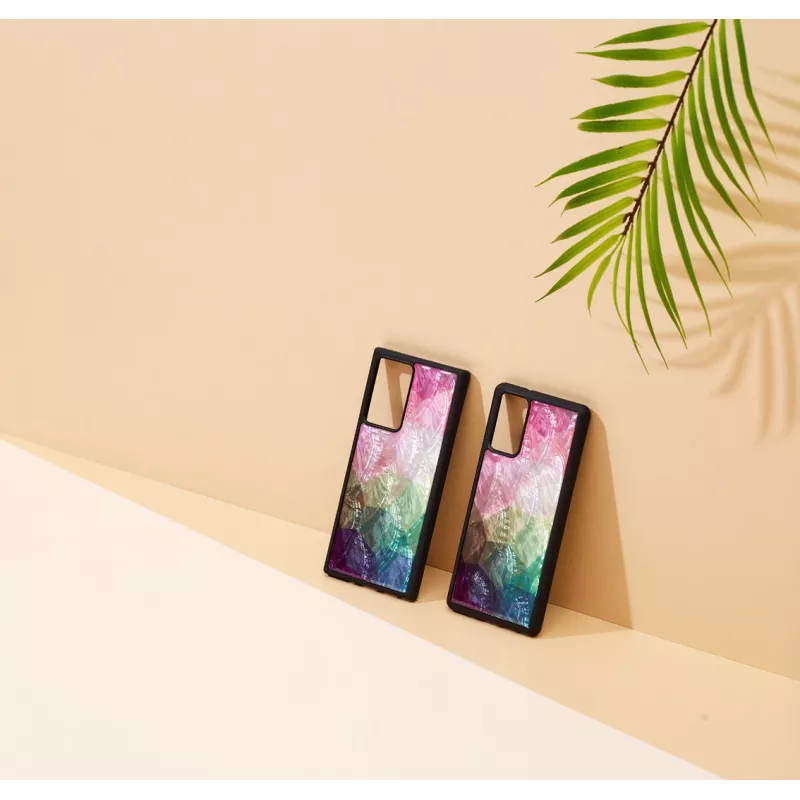 Protective phone case iKins for Samsung Galaxy Note 20 — water flower black