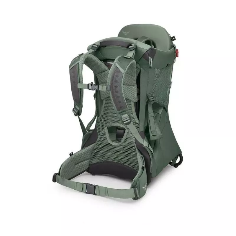 Child Carrier Osprey Poco Tourist Carrier Green lightweight adjustable child backpack carrier