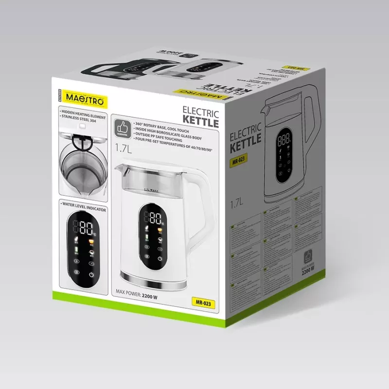 Electric kettle Maestro MR-023-GREEN 1.7 L 2220 W